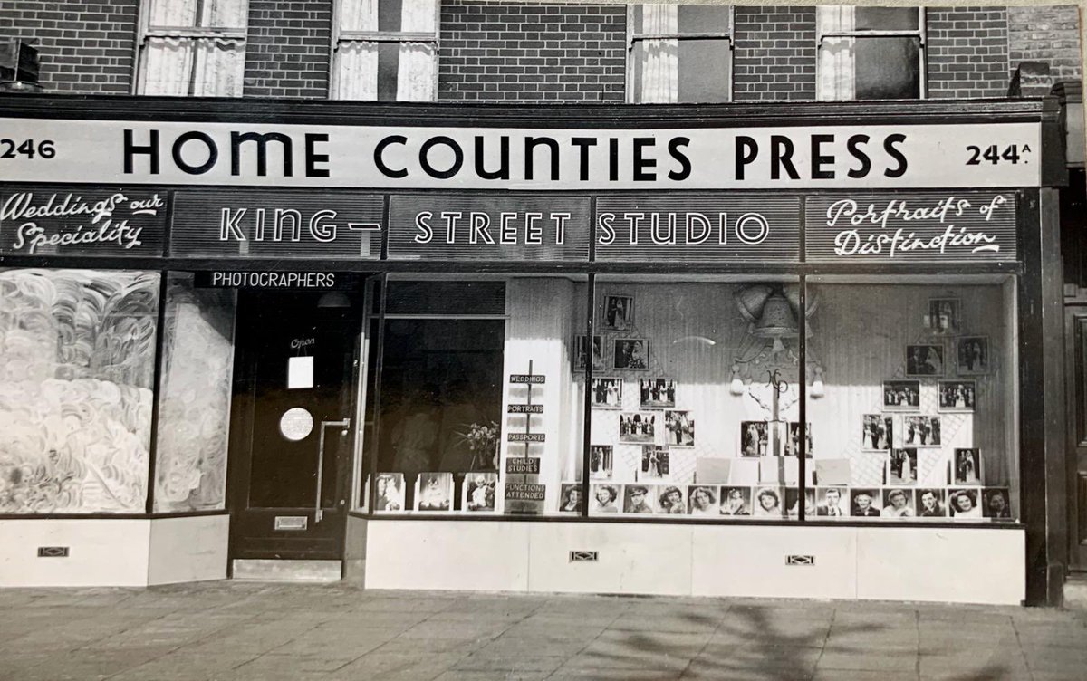 And this was her photo shop at 244 King Street. She specialised in taking wedding photos around Hammersmith and Chiswick.