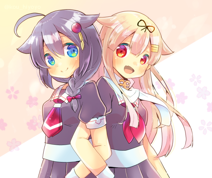 艦これ「時雨と夕立 #艦隊これくしょん #艦これ #時雨 #夕立 」|ヒヨヨ@skeb募集中のイラスト