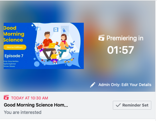 puebloscience's tweet photo. We're about to begin another #GoodMorningScience episode.
Head to our FB Page and do some #ScienceFromHome with our Dr. @AlonEisenstein https://t.co/XgePo20thD https://t.co/G9UXeacU6u