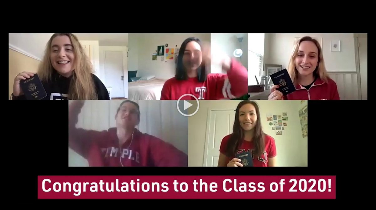 Congratulations, Class of 2020! Our graduating Peer Advisors have a special message for you! 
instagram.com/p/B_45J9qHBF-/ #TUGrad20 #Temple2020 #TempleMade