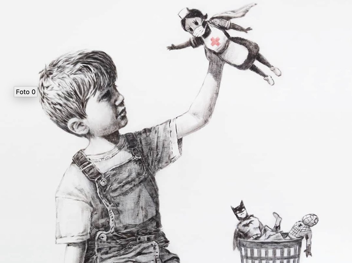 La nueva obra de Banksy tiene un mensaje especial elpais.com/cultura/2020-0…