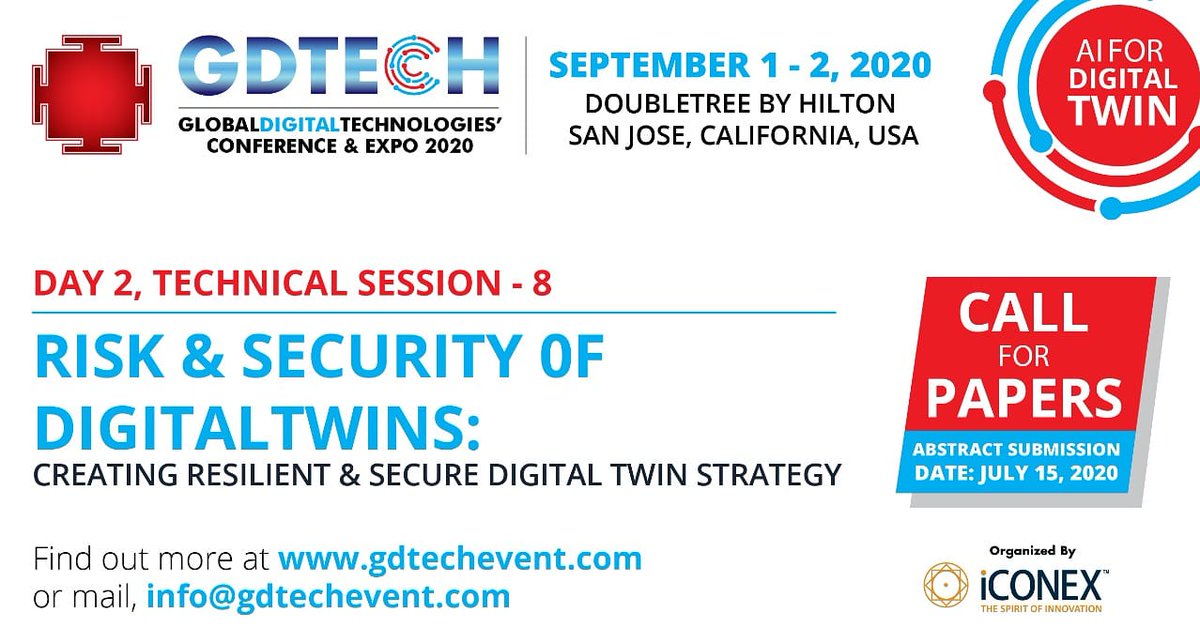 GDTECHEvent's tweet photo. @prithbanerjee CTO @ANSYS &amp; Convener, #GDTECH2020 Invites all Industry &amp; Technology Leaders to Come &amp; Join The Discussion on #AI for #digitaltwin
#GDTECH #Day2 #TS8
Submit your abstract at https://t.co/SCdMCA7R8y
#callforpapers #artificialintelligence #staysafe #Covid_19 https://t.co/FT2gtNjKr9