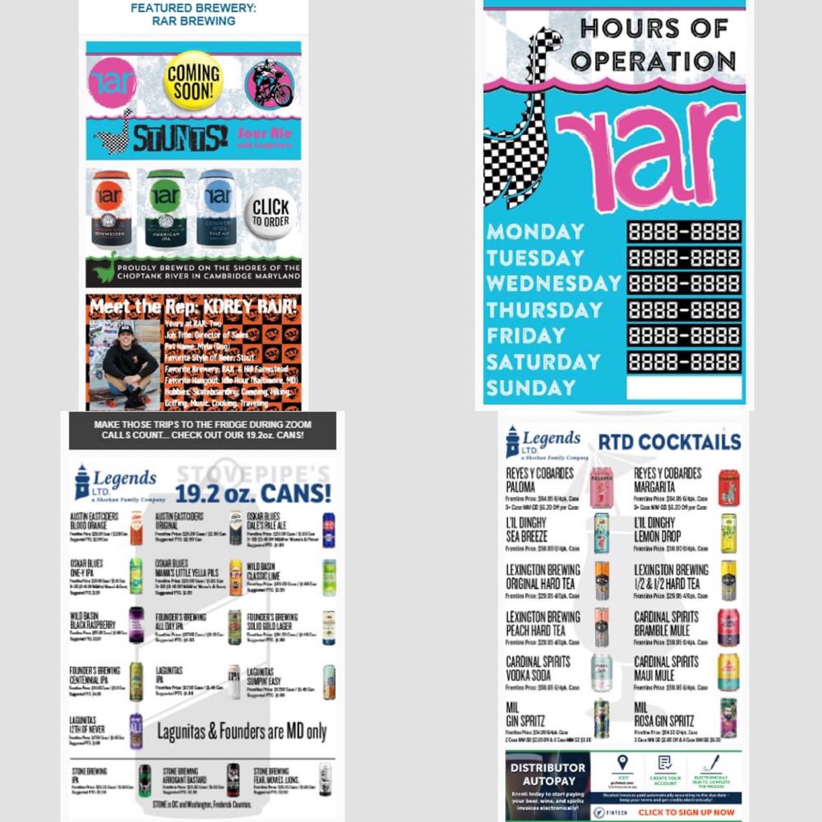 legendsltd's tweet photo. To our friends at Stores, Bars and Restaurants:
Not getting our weekly #LegendsNewsletter?
You may not get all the info!
Talk to your rep to be added to our list or sign up for the #RetailerPortal
Research products, order, check & pay invoices & more!
https://t.co/ySbxwxwMQg https://t.co/efHWXarrrj