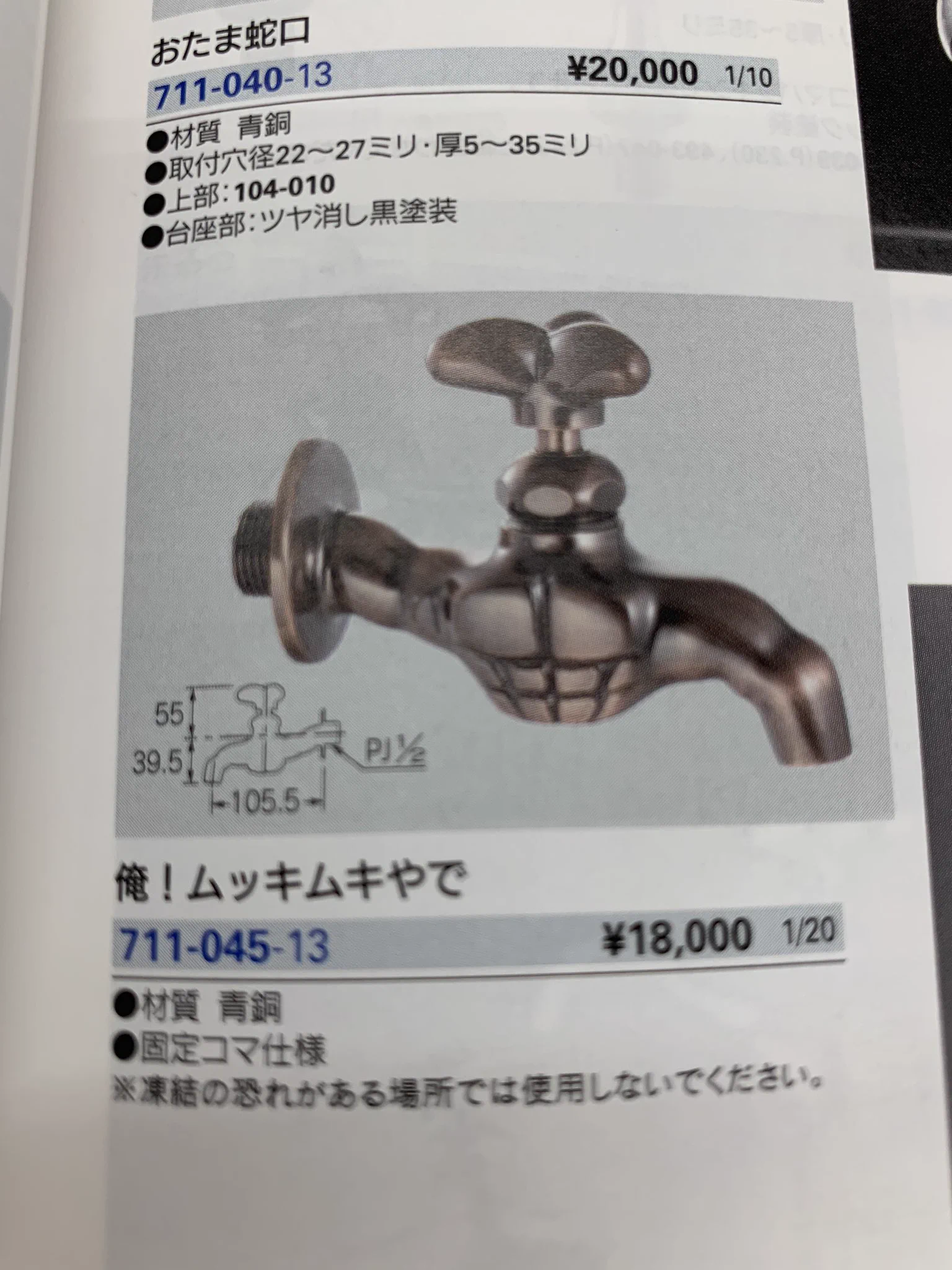 水道用品メーカーカクダイのカタログが毎年凄い！今年はバナナを持ってQueen風…
