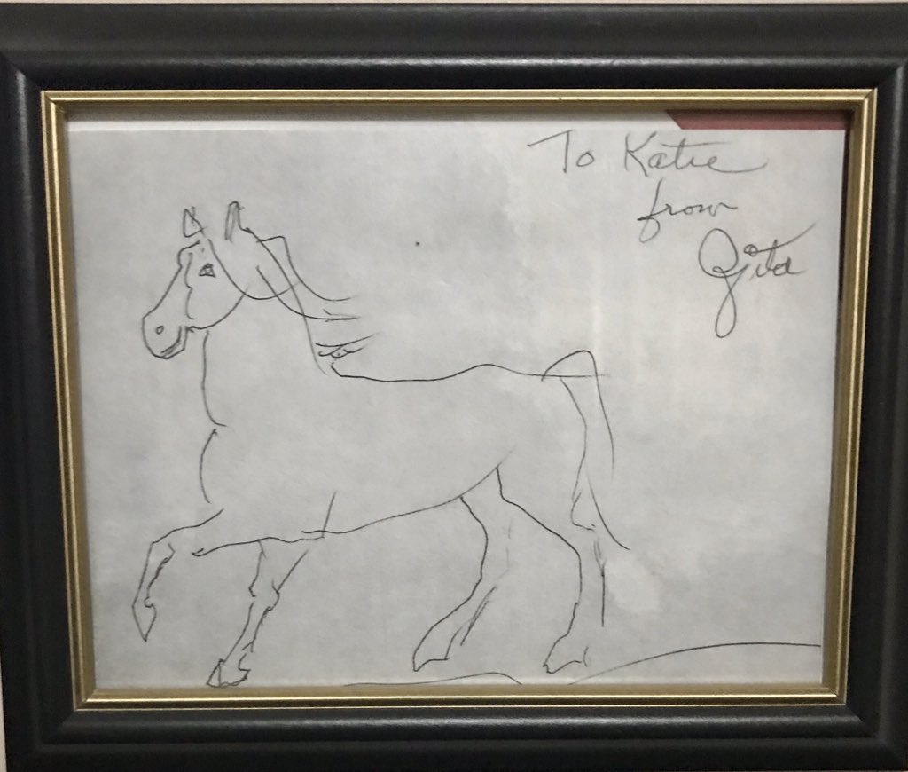 SusanSm09952679's tweet photo. @ncwhm Last horse drawn by my dear aunt Zita at the age of 92 ❤️ Sioux City , IA she drew them all her life for children. She loved horses, had a collection. https://t.co/tL5XrHpOYT