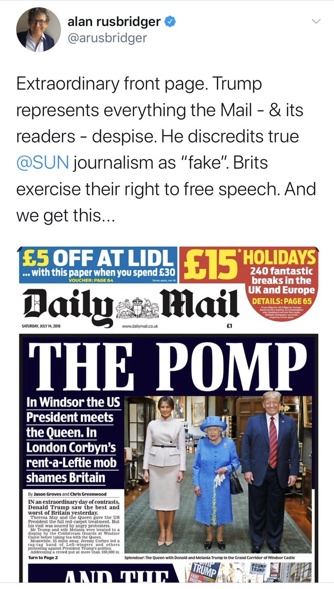 3. No partisan, political agenda? It’s not even hidden:Here’s board member Alan Rusbridger joining the left-wing campaign to take the President’s coronavirus briefings off the air & rooting for his removal from office.Facebook gives this guy the power to take down your posts?