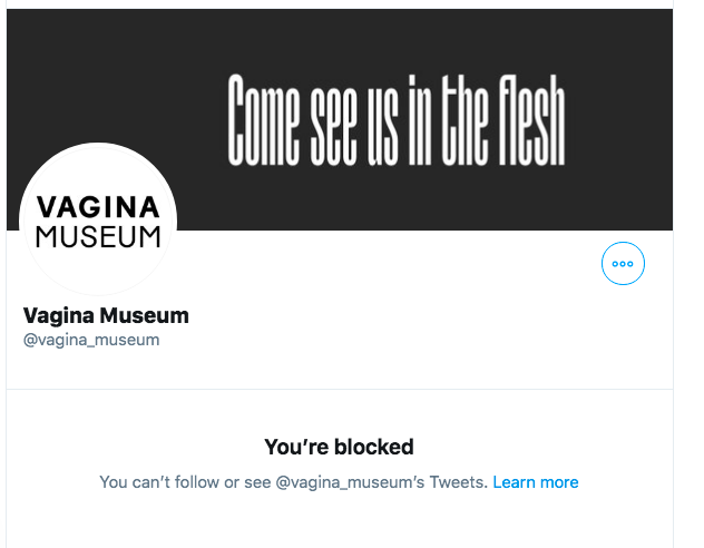 blablafishcakes's tweet photo. My heart is broken. Blocked by the Vagina Museum in Camden for ridiculing this sign. And I SO wanted to go there and learn all about my vageen. I may never recover from this crippling blow.
Fact: Women don't have penises https://t.co/bDnB45simN