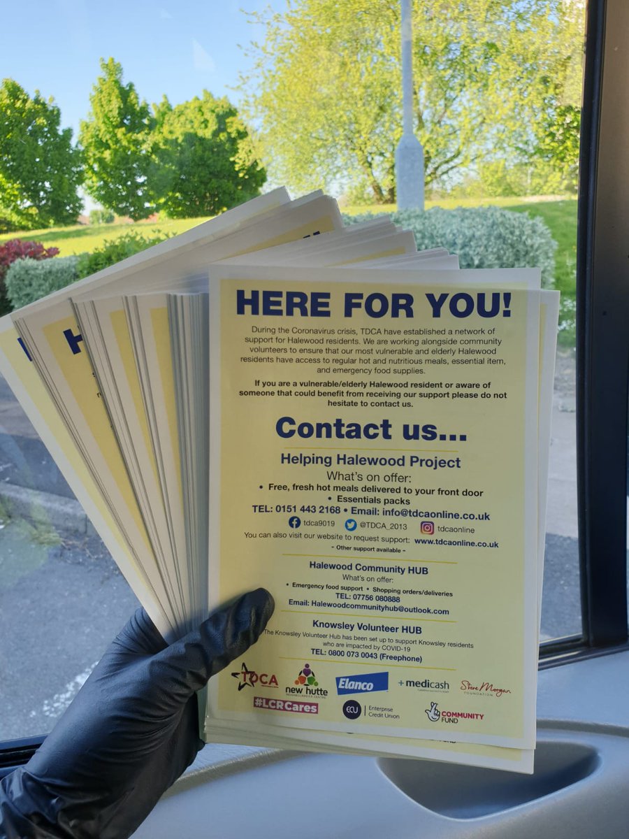 TDCA_2013's tweet photo. The #HelpingHalewood project delivers free meals, fresh food items and essential item packs to over 120 Halewood residents.

If you know of someone who may benefit then please call us on 0151 443 2168 or visit https://t.co/QEqx2Hr18k

#LCRCares #SMFEmergencyFund #ChangingLives https://t.co/UhJH04EBs8