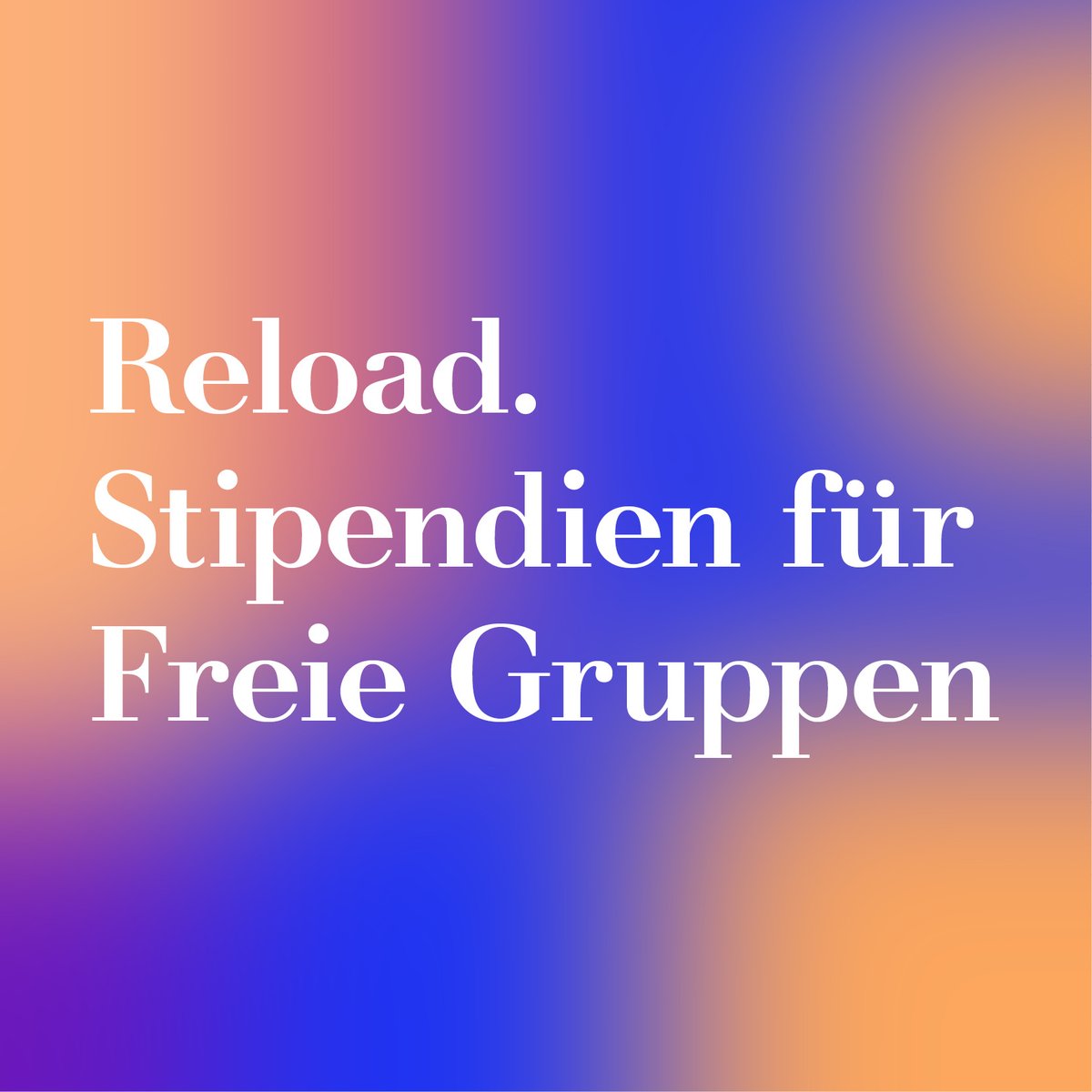 kulturstiftung's tweet photo. Mit #Reload unterstützen wir die besonders stark von der Coronakrise betroffene #FreieSzene: Die @kulturstiftung vergibt 130 Stipendien à 25.000 € an Freie Gruppen der Darstellenden Künste &amp; Musik https://t.co/BIhQz8oKXm @BundesKultur @DKRKultur @DAKU_eV @dlfkultur #Förderung https://t.co/bZQ8w9z0a9