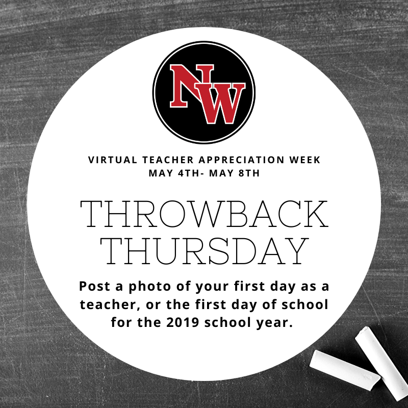 nwschools's tweet photo. Come on Mountie Nation, we want to see those photos!!!! 🔴⚫📷
#TeacherAppreciation #MountieTeachersRock #NWCS1920 https://t.co/34MMIaCurl