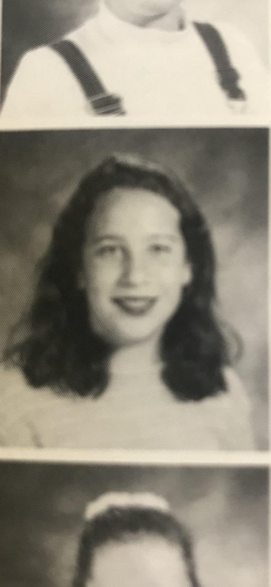 In honor of our 5th grade @MPE_Mustangs , my #ThrowbackThursday is my in 5th grade yearbook pic from @npepanthers!!! I wore more lipstick then, than I do now. 😂#BetterTogetherMPE #FCSrising