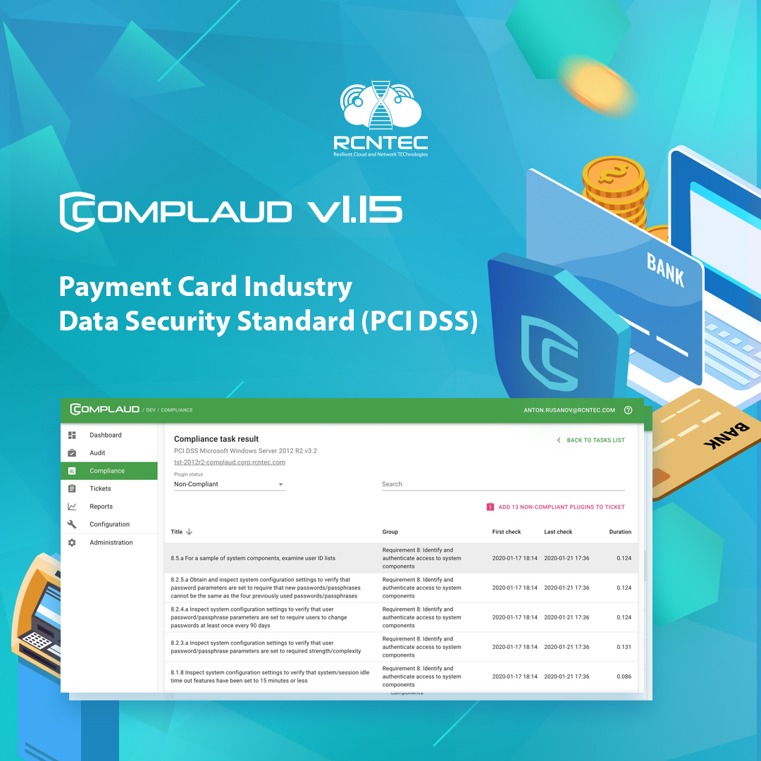 RCNTEC's tweet photo. RCNTEC has released an update to the COMPLAUD v1.15 automated information security audit system.
More details at https://t.co/UtU1fbVIUz

#complaud #monitoring #InformationSecurity #Security #infrastructure #software #update https://t.co/bS9gf4xIMc