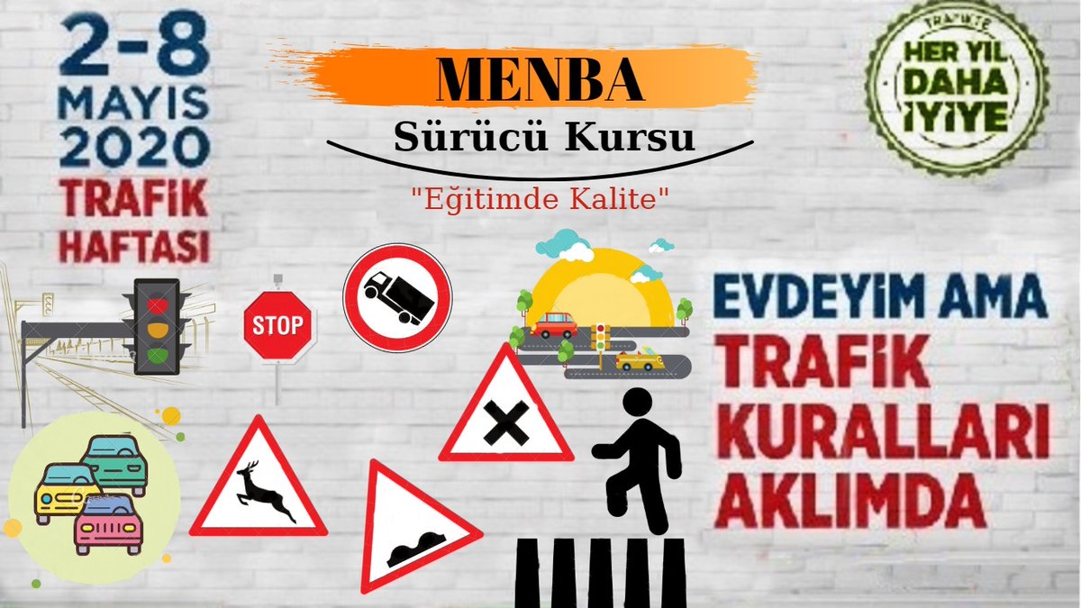 menbamtsk's tweet photo. Evdeyim ama trafik kuralları aklımda.
2-8 Mayıs Karayolu Trafik Güvenliği Günü ve Trafik Haftası
Kutlu Olsun...
#trafikhaftası 
#EvdeKal 
#evdeyimamatrafikkurallarıaklımda
#heryıldahaiyiye  
#trafik 
#kurallaraklımda 
#karayolugüvenliğivetrafikhaftası https://t.co/KcbYkVb8BY