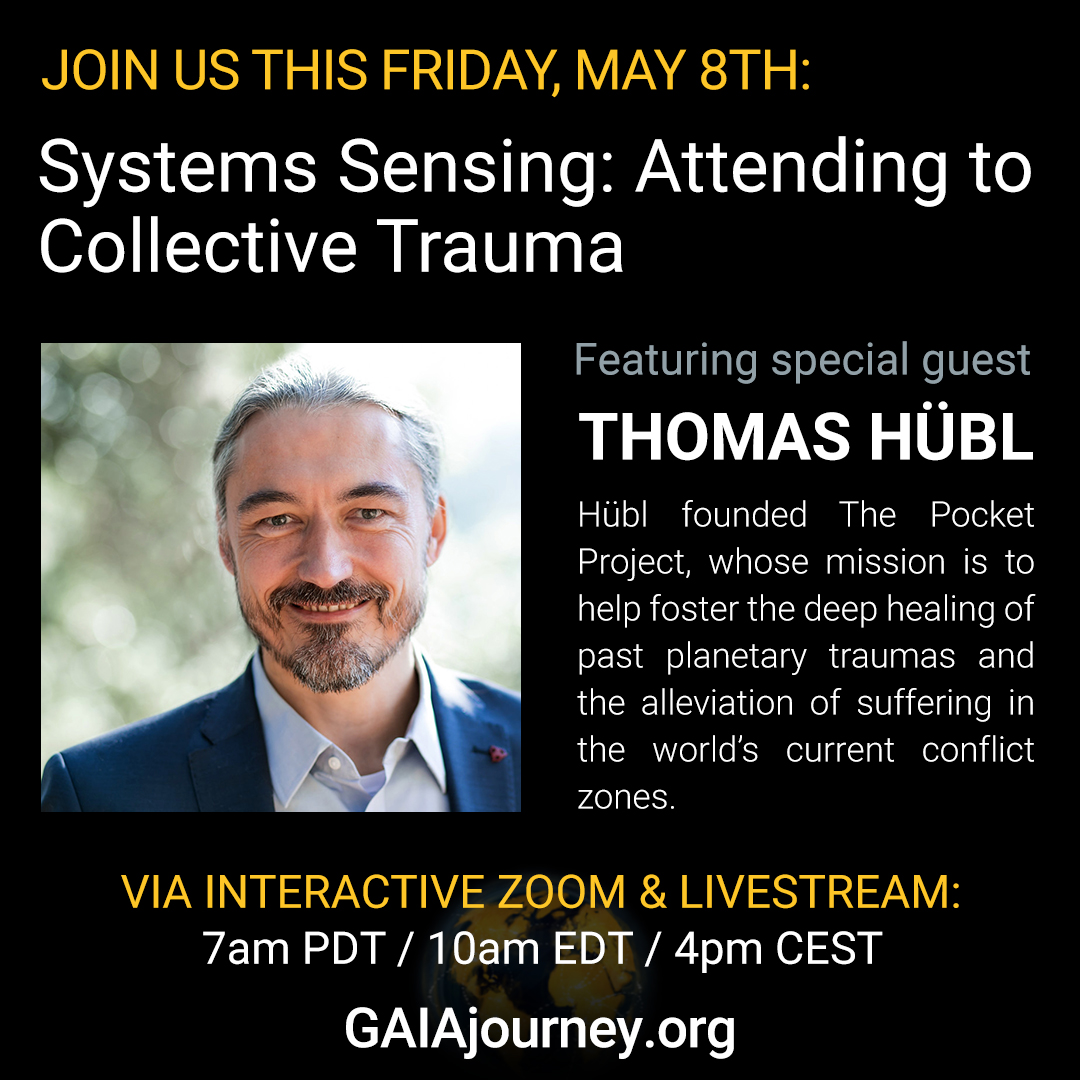 MITxULab's tweet photo. #GAIAjourney - Friday, May 8th 10AM EDT / 4pm CEST we will hear from Thomas Hübl go to https://t.co/I5ZkovxC36 to register for  zoom session o livestream #collectivetrauma #thomashübl #compassion #attunement #trauma #empathy #empath  #collectiveconsciousness #collectiveintention https://t.co/WAH2USiISg