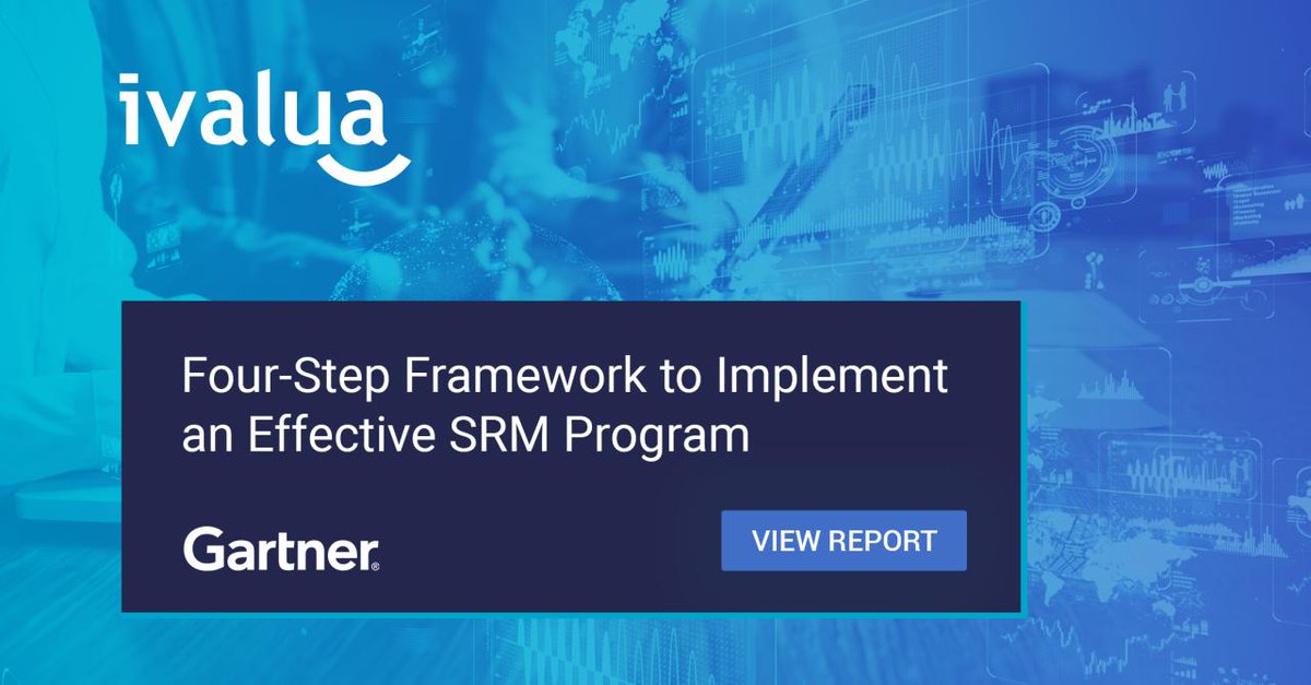marathonman0001's tweet photo. With so much focus on fragmented Supply Chains take the time [8 minutes] to read Gartner's 4 Step Framework to Implementing an Effective SRM Program - https://t.co/DjUwxDIKZF #supplychain #srm https://t.co/xXHUpdaJEc
