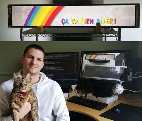 CentumTnS_c's tweet photo. Garder nos employés en sécurité en continuant à livrer nos clients est notre priorité. Nous restons connectés grâce à l’accès sécurisé de nos bancs d’essais. Nvel afficheur LCD 48’’ HD, en cours de prod série, subit ses derniers essais d’endurance #afficheur #centumadetel https://t.co/TRPMJyBX2c