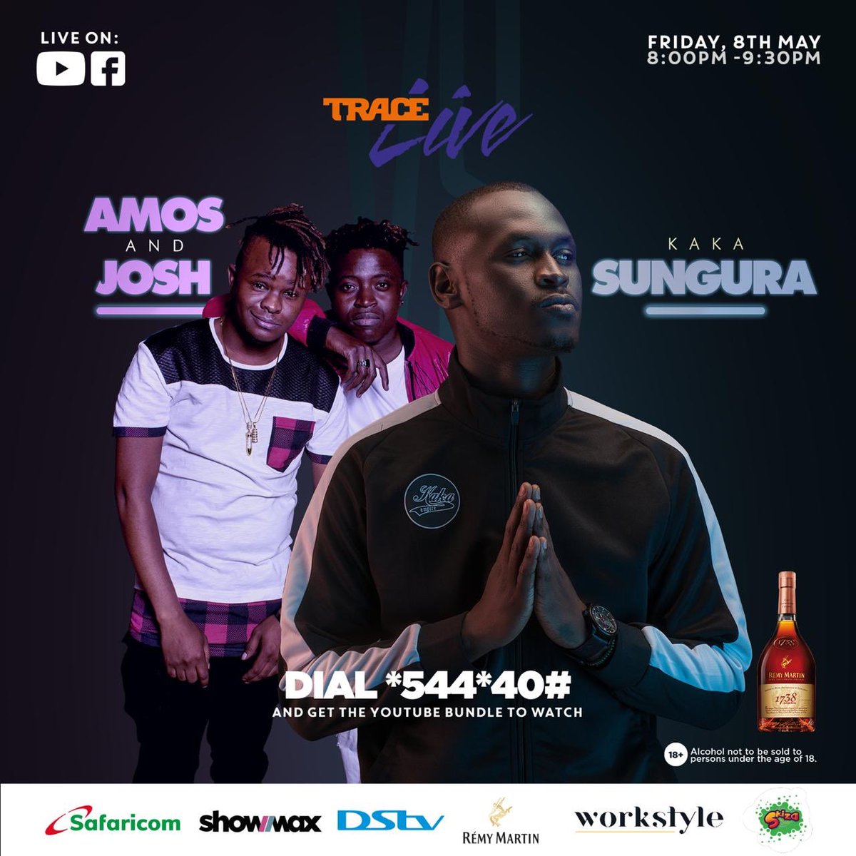 TraceEastAfrica's tweet photo. #TMinus1Day
There you have it!! Surprise guests that will be featured at #TraceLiveShow live Tomorrow on Facebook and Youtube 8pm EAT
Ready for these hot collabos?
Hurry! Dial *544*40# to get the special YouTube bundle
.
#TraceLiveShow #KakaSunguraVsKingKaka https://t.co/cpbUAHtOKd