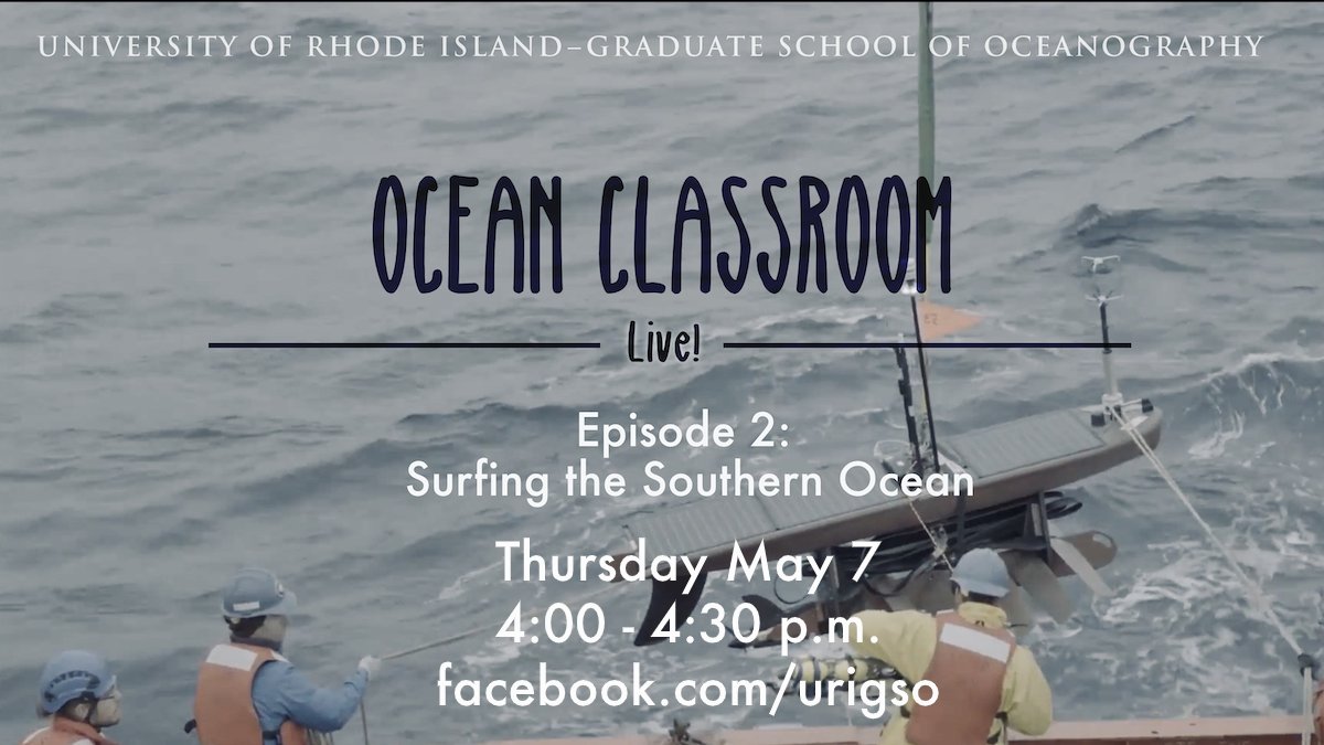 URIGSO's tweet photo. Today at 4pmET! Tune in live to hear @universityofri #URIGSO and @UW scientists reveal what a robotic surfboard gliding through some of the stormiest seas on the planet can tell us about the rapidly changing #Antarctic. #SchoolsOutScience
🏄🏽‍♀️🤖➡️https://t.co/NhweUKGklH https://t.co/HoTnvbcIAV