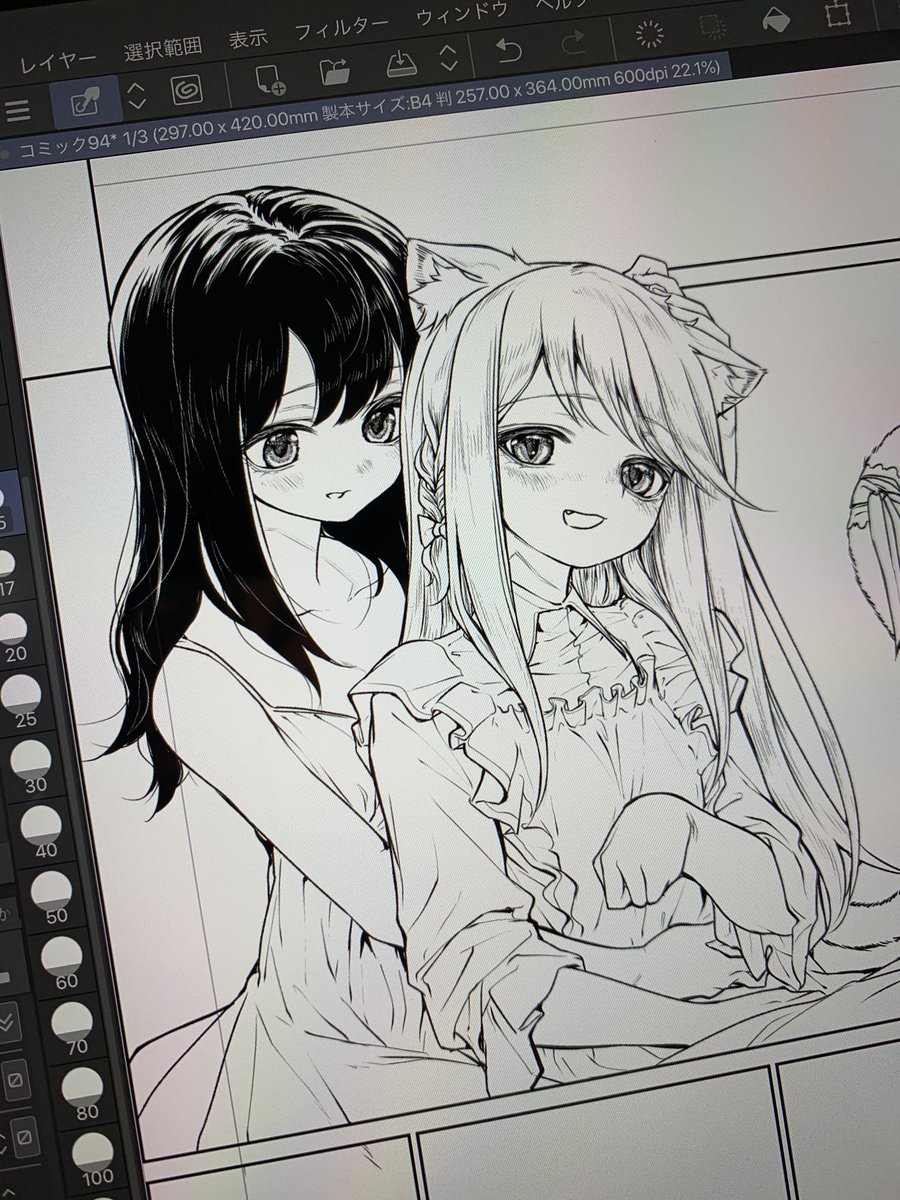 メイドさんとお嬢様のイチャイチャは永遠に描いてられますね... 