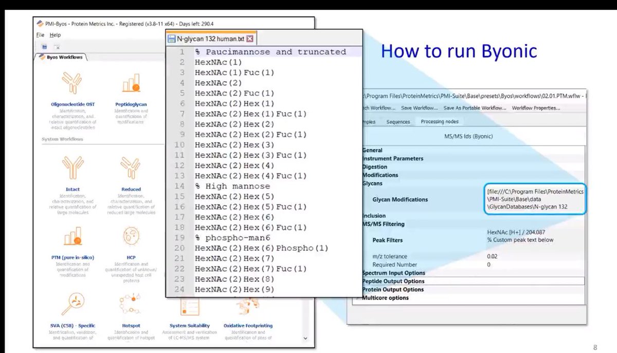 iiloke's tweet photo. Paucimannose and truncated glycans considered part of the human 132 glycome in Byonic shown during the COVID-19 webinar! Hoot! #byonic #COVID19 🥳 https://t.co/EcZ6iWwaSj