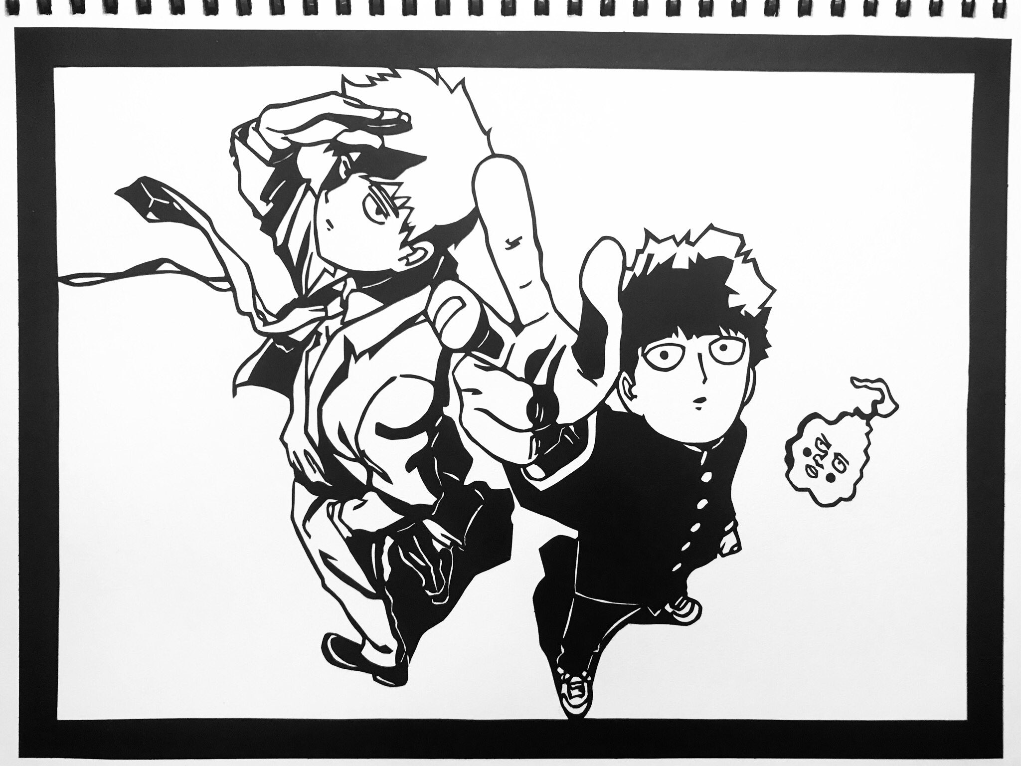 幸乃 Tren Twitter 切り絵 モブサイコ100 完成しました このイラスト本当にかっこいい 相談所組好きだ 幸乃 Tren Twitter 切り絵 モブサイコ100 完成しました このイラスト本当にかっこいい 相談所組好きだ