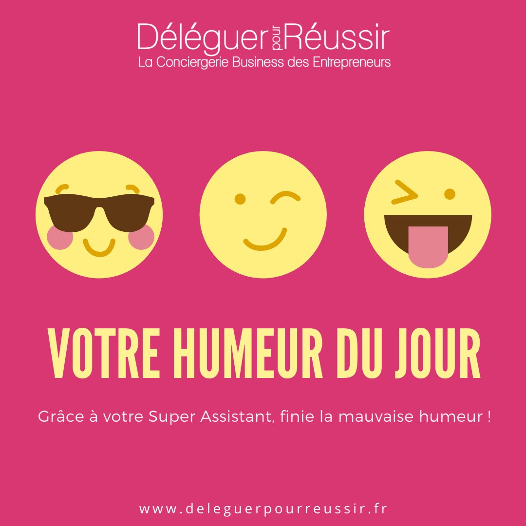DeleguerReussir's tweet photo. 📅1er jour de déconfinement = 1er jour du reste de ta vie !
❓Quelle est votre humeur du jour ?

https://t.co/KjASlcZain

#deleguer #deleguerpourreussir #organisation #temps #assistant #entrepreneur #business #conciergeriebusiness #superassistant #dutempspourvous #getmoretime https://t.co/3cNfcLJK8j