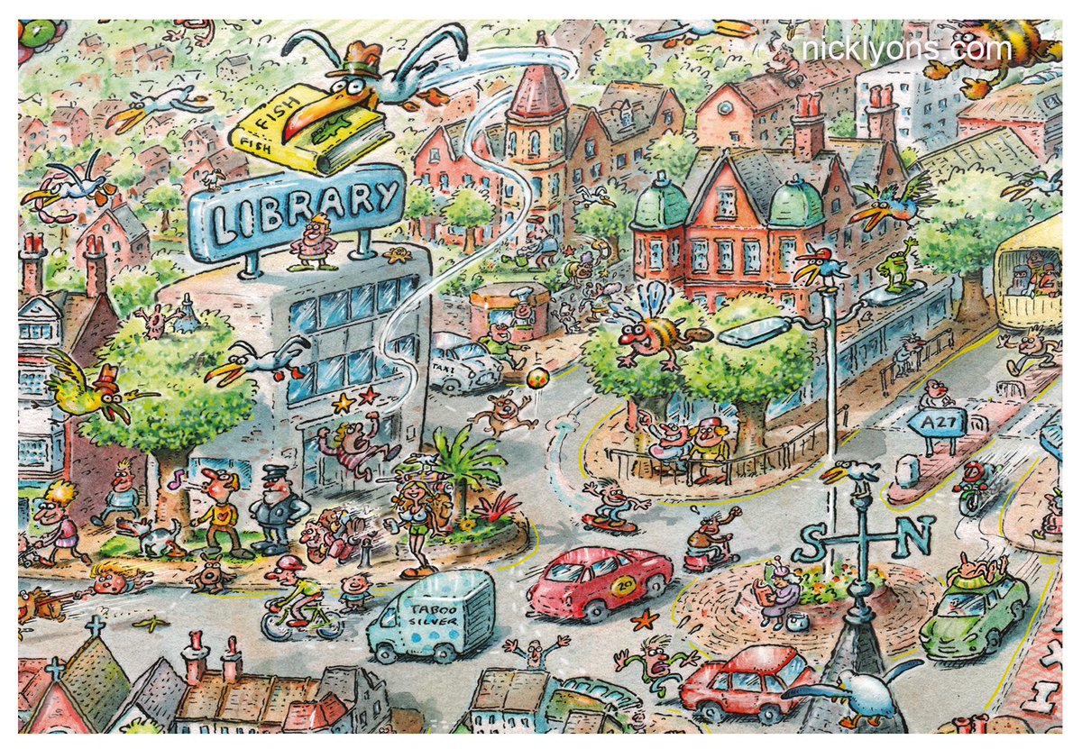 nicklyonsart's tweet image. Life in a town where I currently live - before lockdown

#cartoonmap #cartoon #lockdown #littlechelsea #eastbourne