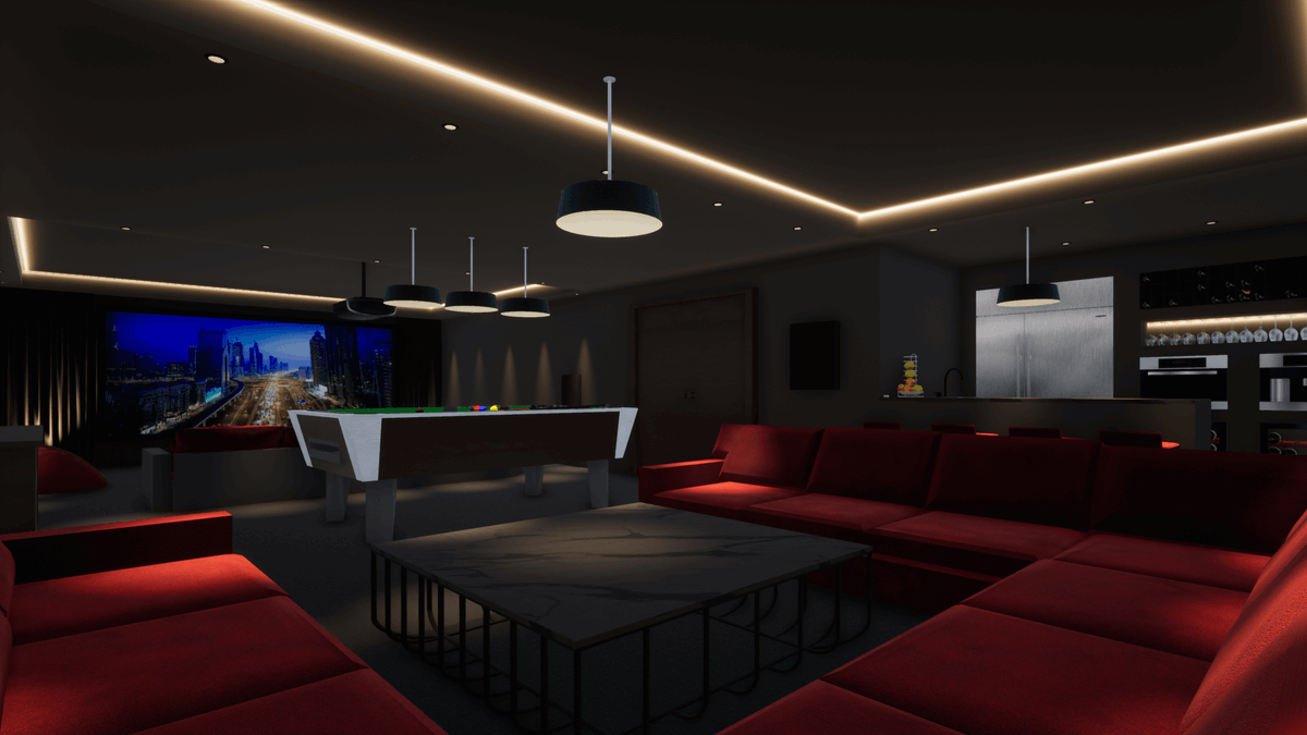 Custom_Controls's tweet photo. Another Home Cinema Design!

This Games Room includes a huge Home Entertainment system for a basement in Cheshire, UK.

A full @ArtcousticUK cinema system with additional audio zones for the pool table and seating!

Video to follow...

#HomeCinema #Cheshire https://t.co/0sq4LBlKUC
