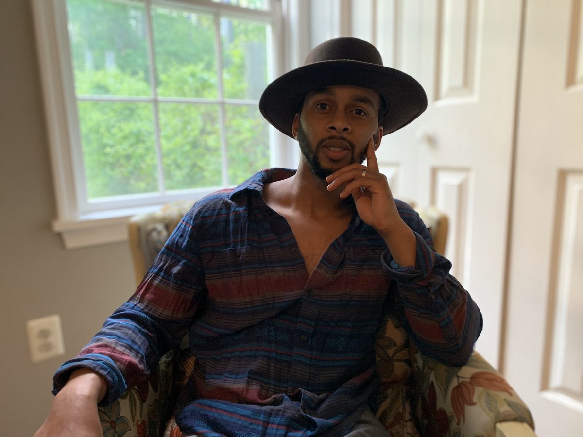 #quarantinelook shoutout to <a href="/Yellow108brand/">Yellow 108</a> for the hat.