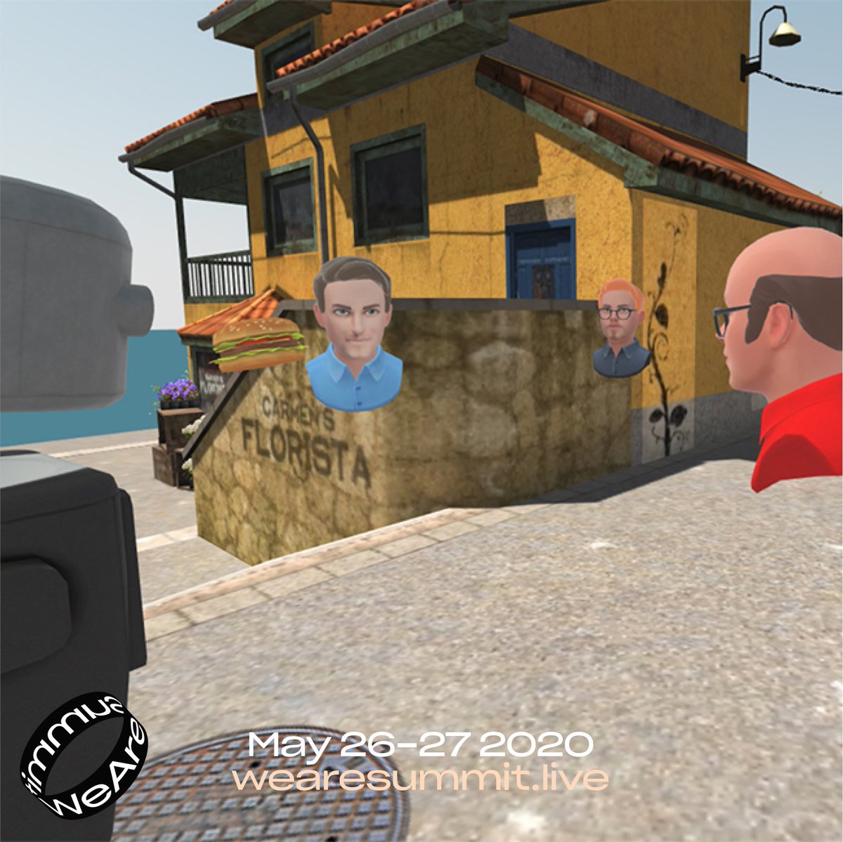 WeAre_Startups's tweet photo. The best thing about a 3D VR event in @MozillaHubs? 
When everyone is equally low-poly, you'd have to try really, really hard to show up overdressed or underdressed. Looking forward to seeing your outfit 🔜 https://t.co/0bcFGxUqWl #wearesummit https://t.co/3ATyjdUQVT
