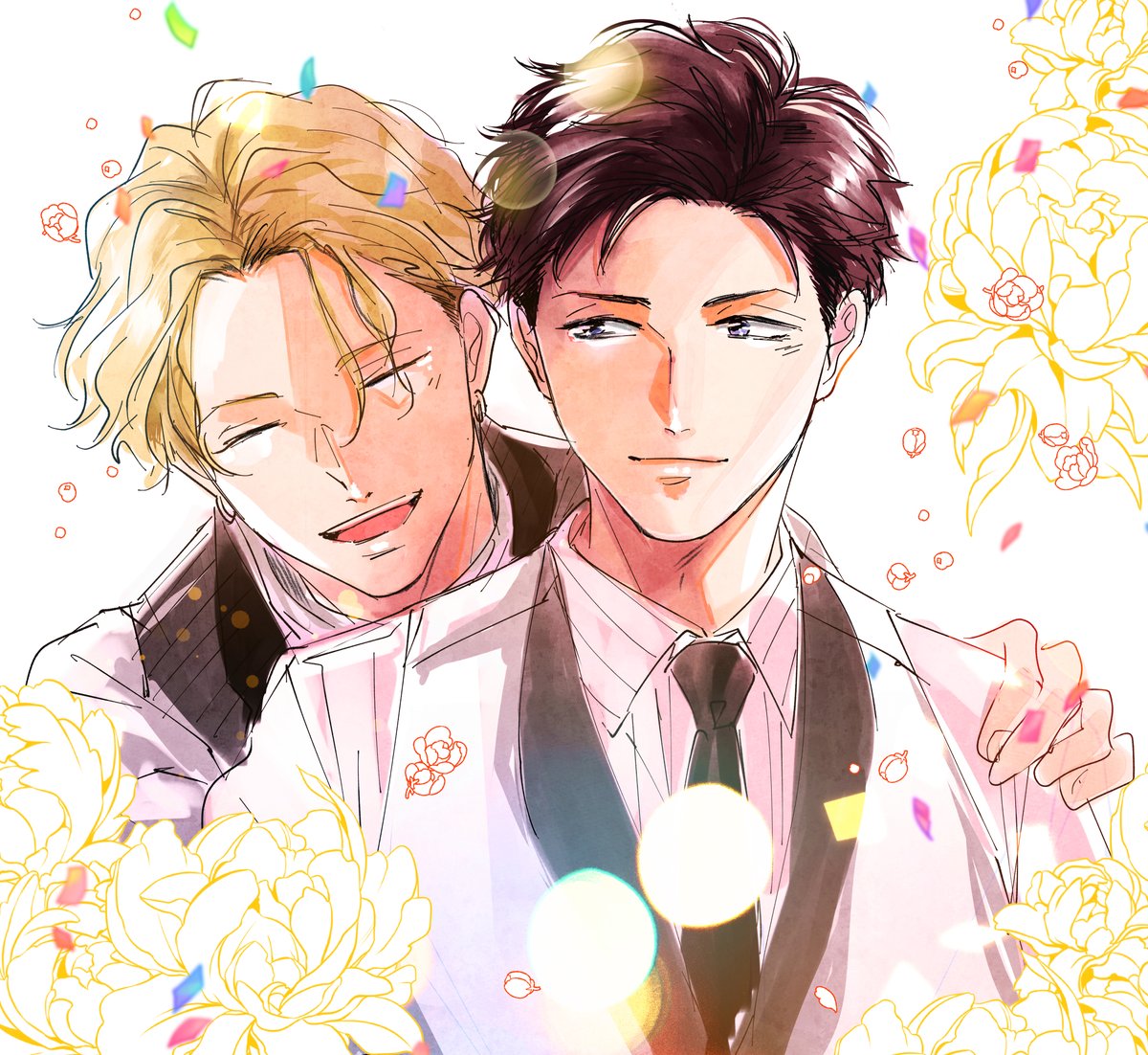 おまゆ ちゃんまんじろうさん いつもありがとうございます 前髪あげるのも似合うしわたしも描いてて爬虫類系イケメン可能性めっちゃある って叫びながらペンタブを振り乱しました 宇佐美読んでくださってありがとうございました