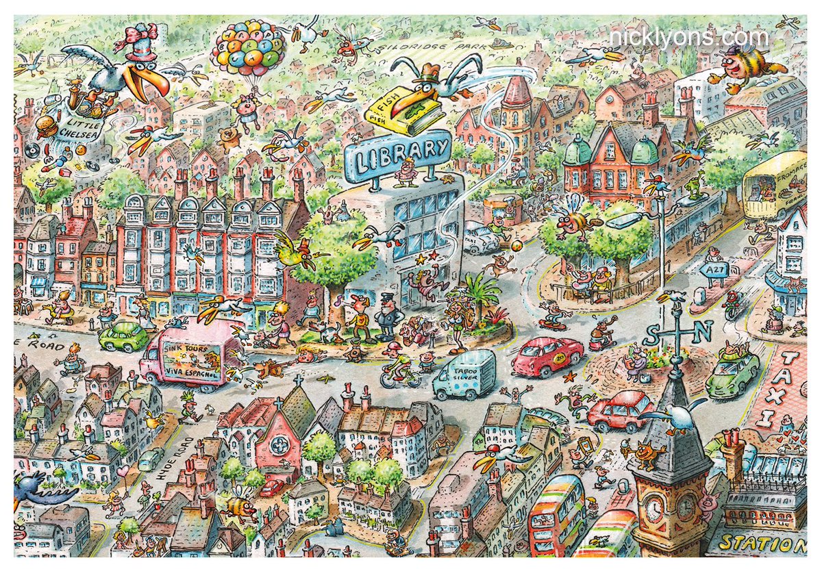 nicklyonsart's tweet image. Life in a town where I currently live - before lockdown

#cartoonmap #cartoon #lockdown #littlechelsea #eastbourne