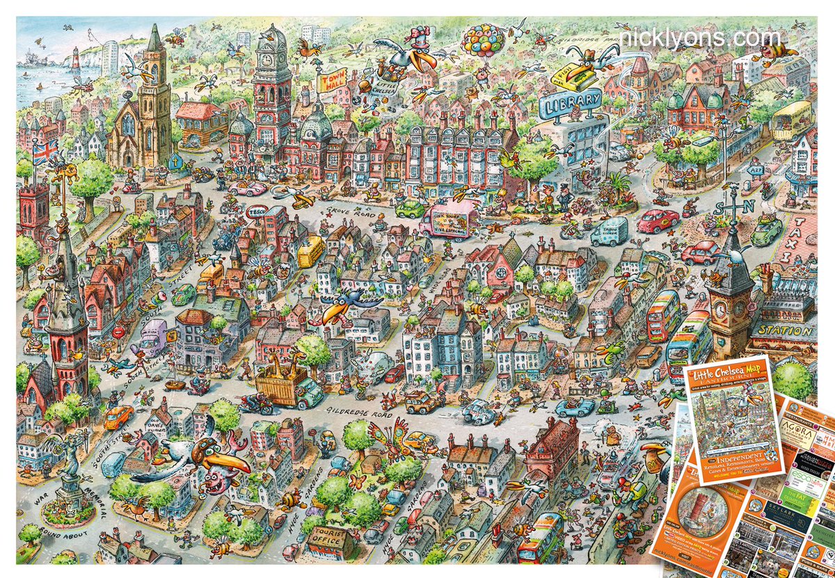 nicklyonsart's tweet image. Life in a town where I currently live - before lockdown

#cartoonmap #cartoon #lockdown #littlechelsea #eastbourne