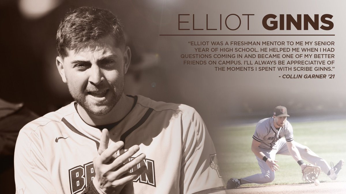 BrownU_Baseball's tweet photo. Today we celebrate Elliot Ginns, a right-handed hitting infielder (and occasional outfielder) from Chevy Chase, MD. Elliot is currently weighing his options among various graduate schools and research positions. https://t.co/8VNjZqtSKL
