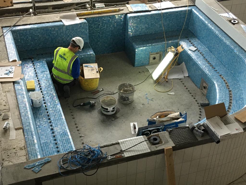 TiletecGroup's tweet image. Works are coming along nicely at Braywick Leisure Centre for @WatesGroup. Wates have implemented the Government guidelines for operating procedures within the construction industry, allowing us to continue to work in a safe way that observes social distancing guidelines.