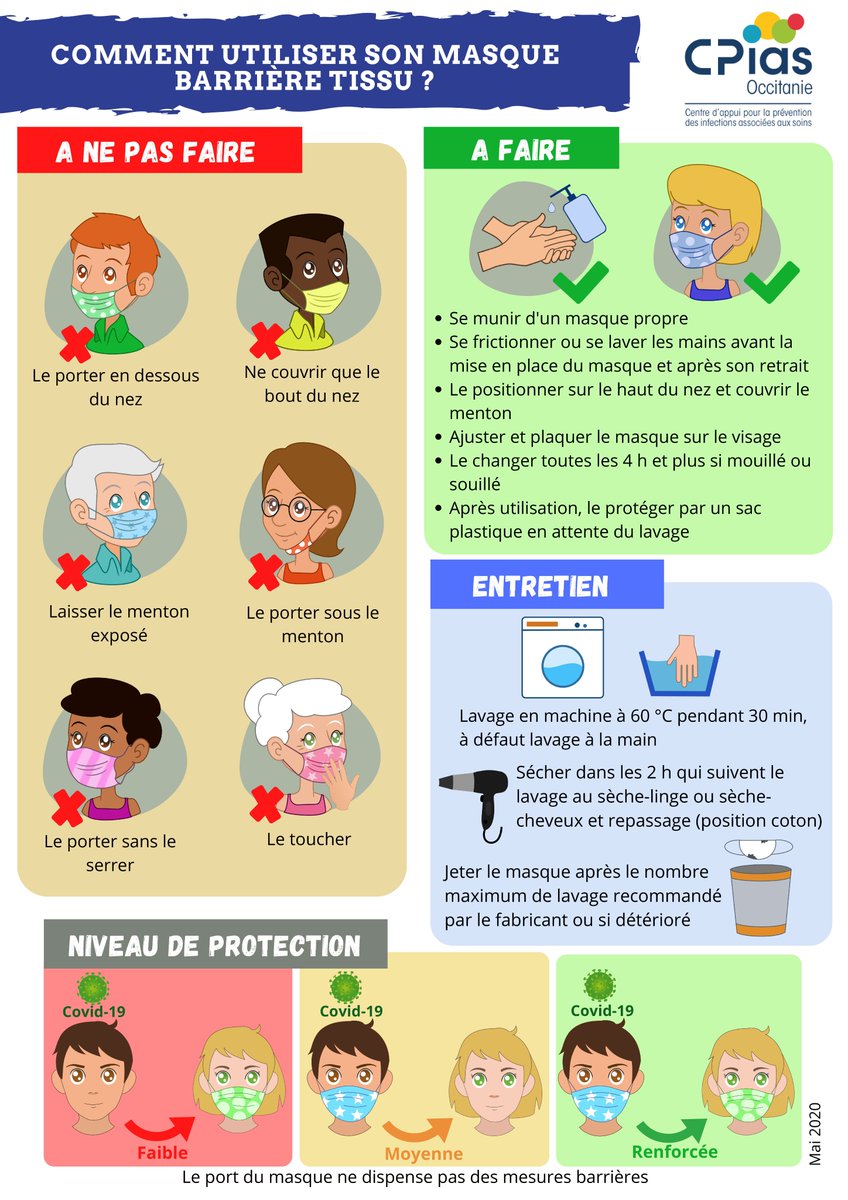VilleDeBeziers's tweet photo. ✅Comment bien utiliser son masque ? 😷 #Beziers https://t.co/XuYWRUhwGU
