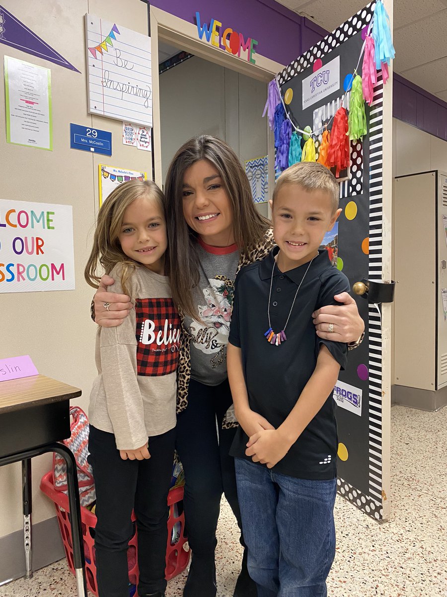 alewatson88's tweet photo. The Watson twins sure do miss their teacher @mccaslin_ashley and their school @ReevesHinger! They love watching the videos she creates to help them learn at home!  #CISDRocks https://t.co/HTifPSWocq