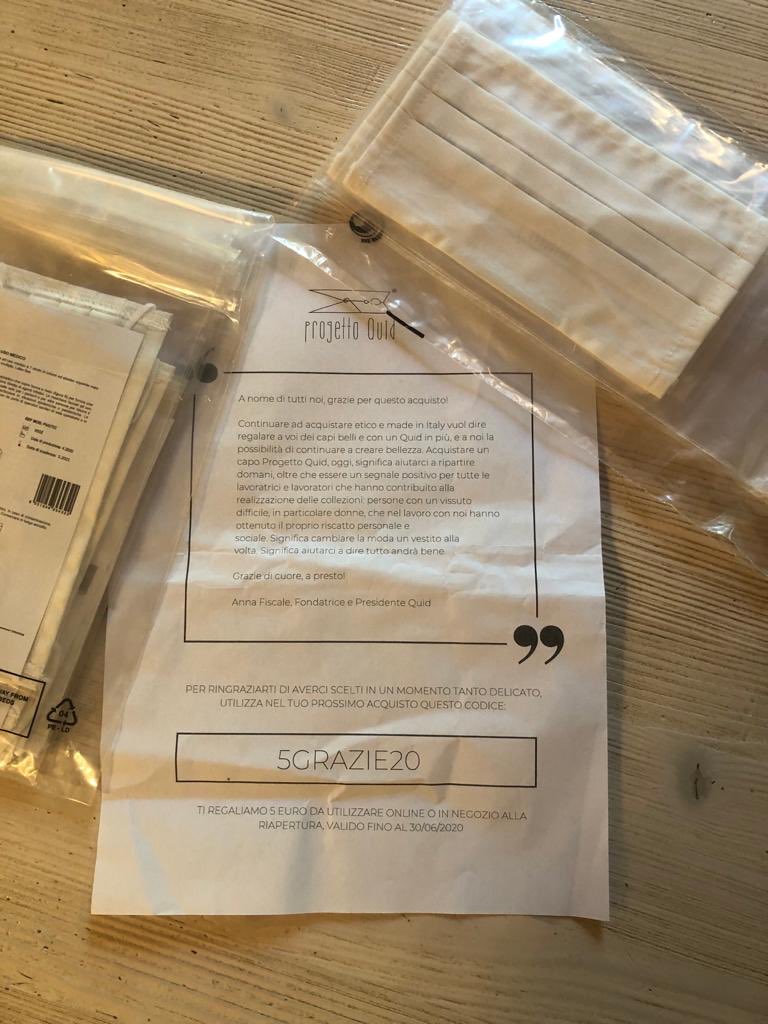 gaiamade's tweet photo. Quid Co-ver le #mascherine della cooperazione solidale, #certificate da istituto superiore di sanità, in tessuto e #riutilizzabili! Le trovate su https://t.co/DEXXvLIT7K https://t.co/PpzI0kDI7l