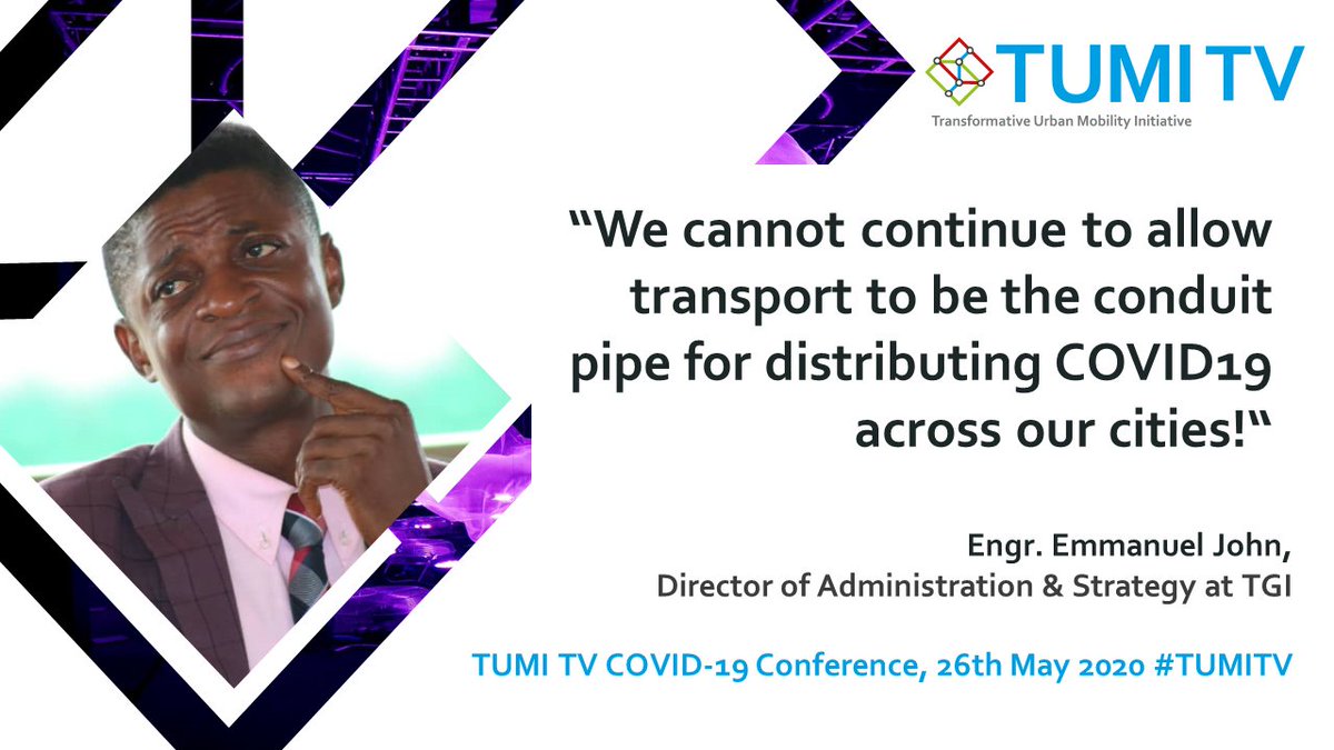 πΆββοΈπΆββοΈπ΄πβ‘ (@tuminitiative) on Twitter photo #TUMITV - Meet our guests: <a href="/emmanuel_john24/">John Emmanuel</a> will share thoughts about transport during COVID-19 in African cities.
Join us on May 26th: transformative-mobility.org #wearetransport #TUMITV - Meet our guests: <a href="/emmanuel_john24/">John Emmanuel</a> will share thoughts about transport during COVID-19 in African cities.
Join us on May 26th: transformative-mobility.org #wearetransport