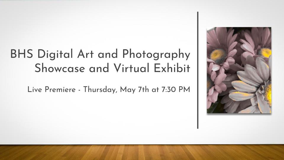 MrHicksArt's tweet photo. It's TONIGHT! May 7th at 7:30 PM, the Video Premiere of the BHS Digital Art and Photo Showcase followed by a gallery with 200+ works of art by BHS Digital Art and Photo Students! https://t.co/rDDMjE8DCr
What began as a small idea turned into something EPIC you won't want to miss! https://t.co/hfzJ1GJb5E