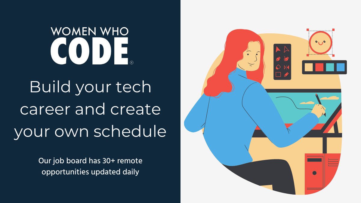 WomenWhoCode's tweet image. 🙋🏽‍♀️Looking for a #remote job in tech?
See 20+ roles on our job board → ow.ly/6GmH50zzyje
#techjobs #remotejob #dev