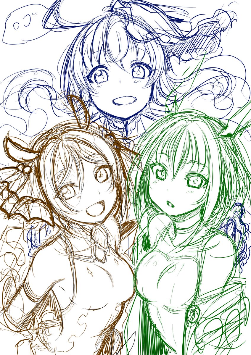 2010年めっちゃ東方神姫でサンホラーの様子
 #10年前の絵と最近の絵を晒す 