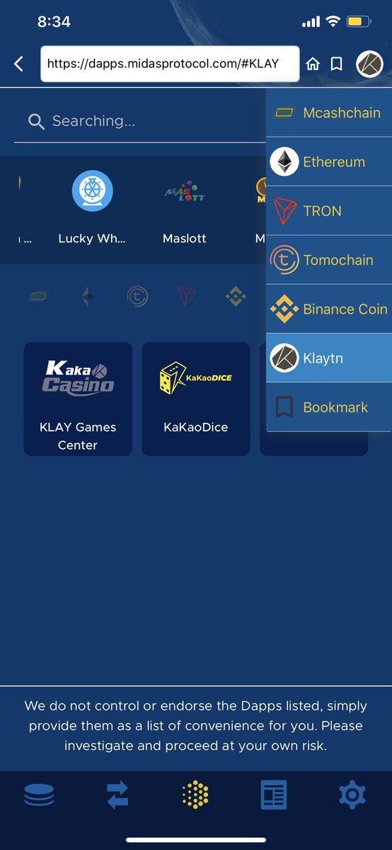 dr_davidnguyen's tweet photo. Midas 1.7.2 is now released and fully supports $KLAY and @klaytn_official @KlaytnCommunity. dApps and bApps can now be played right inside Midas dApps store. Come and try Kakao Casino with $KLAY and trade $KLAY on @vinexnetwork from Midas app with ease. https://t.co/z5KhqMDTEp