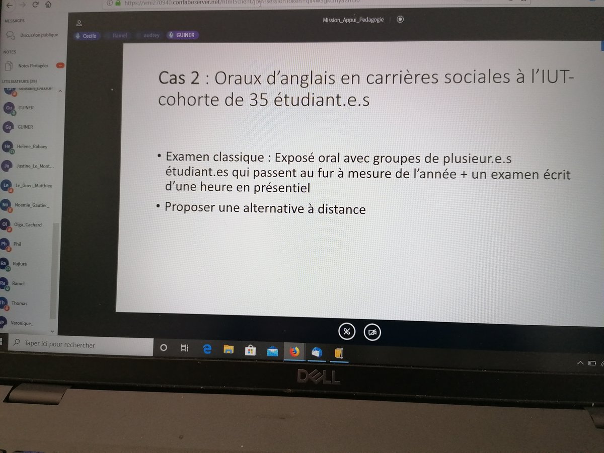 #pausepédagogique Vous êtes nombreux.ses et ça rame un peu, mais on tente un exercice pratique : 3 études de cas sur l'évaluation, répartition des participant.es dans des salles de visio 🤞