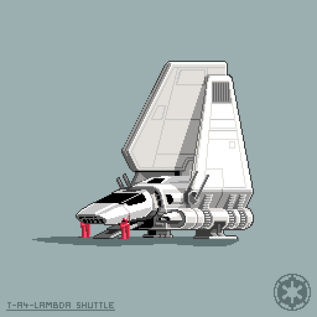 Marosh451's tweet photo. #PixelArt #StarWars #GalacticEmpire #Spaceship https://t.co/DJoeNMFlBE