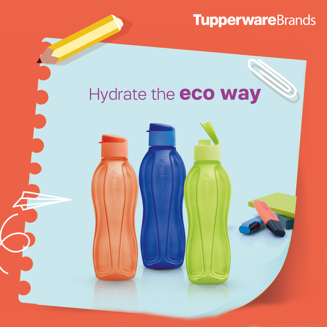 TupperBrandsph's tweet photo. Ditch plastic bottles and stay hydrated this summer with Tupperware Eco Bottle. Its Sipper Seal makes it easy for you to reach your hydration goals, making your body and our planet healthier!

#TupperwareBrandsPh #TuppAtHome #TuppAtHomePH #ProblemSolved https://t.co/x59IplARwX