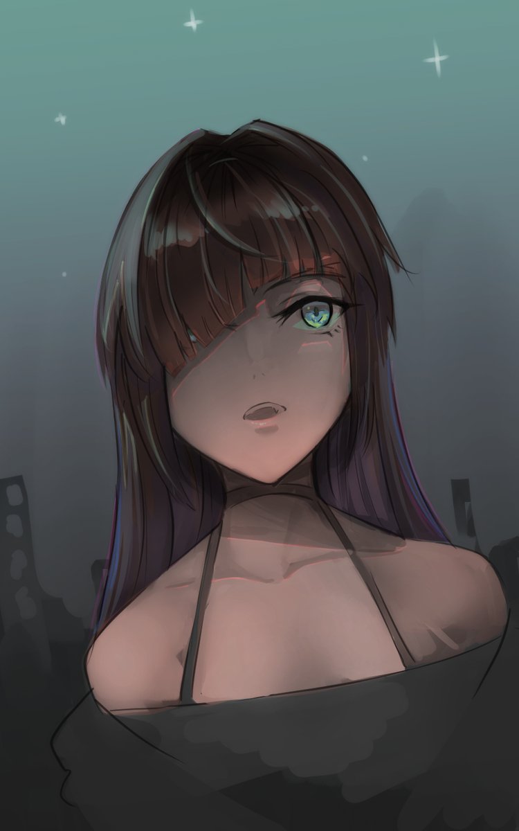 落書き。適当なところで切り上げて完成したのとラフ並べてみたけど線拾うの失敗して立体感崩れちゃった 