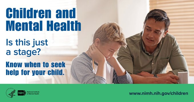 Children and Mental Health. Is this just a stage? Know when you seek help for your child. www.nimh.nih.gov/children. 