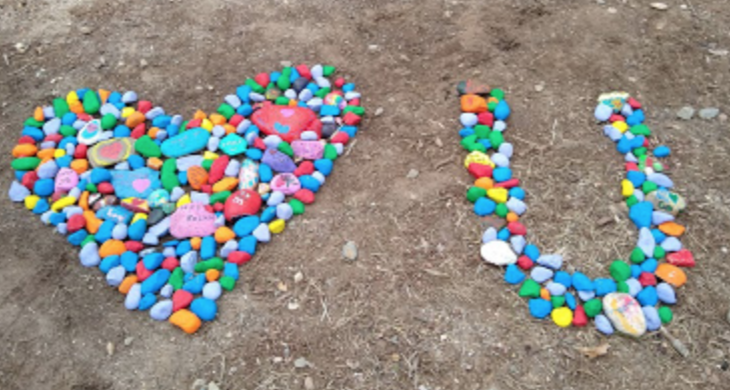 HollisPrimary's tweet photo. Thank you HPS Students and @HollisHawks for the wonderful rock garden! https://t.co/17UzPIa9sT