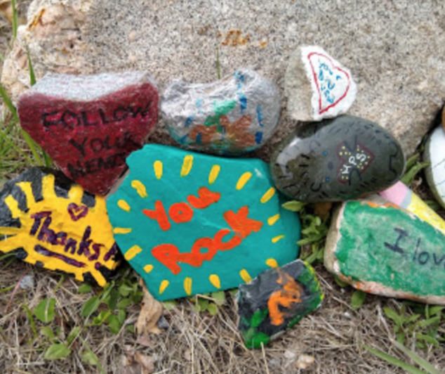 HollisPrimary's tweet photo. Thank you HPS Students and @HollisHawks for the wonderful rock garden! https://t.co/17UzPIa9sT